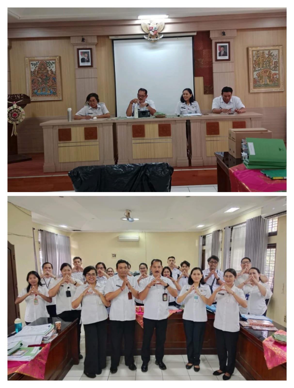 Audit Sistem Kearsipan Internal Kecamatan Denpasar Barat oleh Tim  Pengawas Kearsipan  Dinas Kearsipan dan Perpustakaan Kota Denpasar